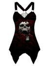 Skull Lover 2 Women Tank Tops Gothic V Neck