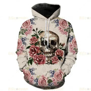 Rose Flower 2 SKull T-Shirt/Hoodie/Sweatshirt