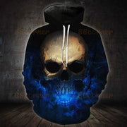 Flaming Blue Skull T-Shirt/Hoodie/Sweatshirt