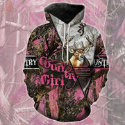 Country Girl Pink And White Camo T-Shirt/Hoodie/Sweatshirt