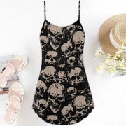 Skull Lover Spaghetti Strap Summer Dress SKU0632