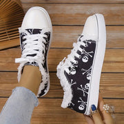 Women's Skull Lover 2 Canvas Low Top Sneakers