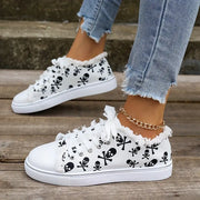 Women's Skull Lover 4 Canvas Low Top Sneakers